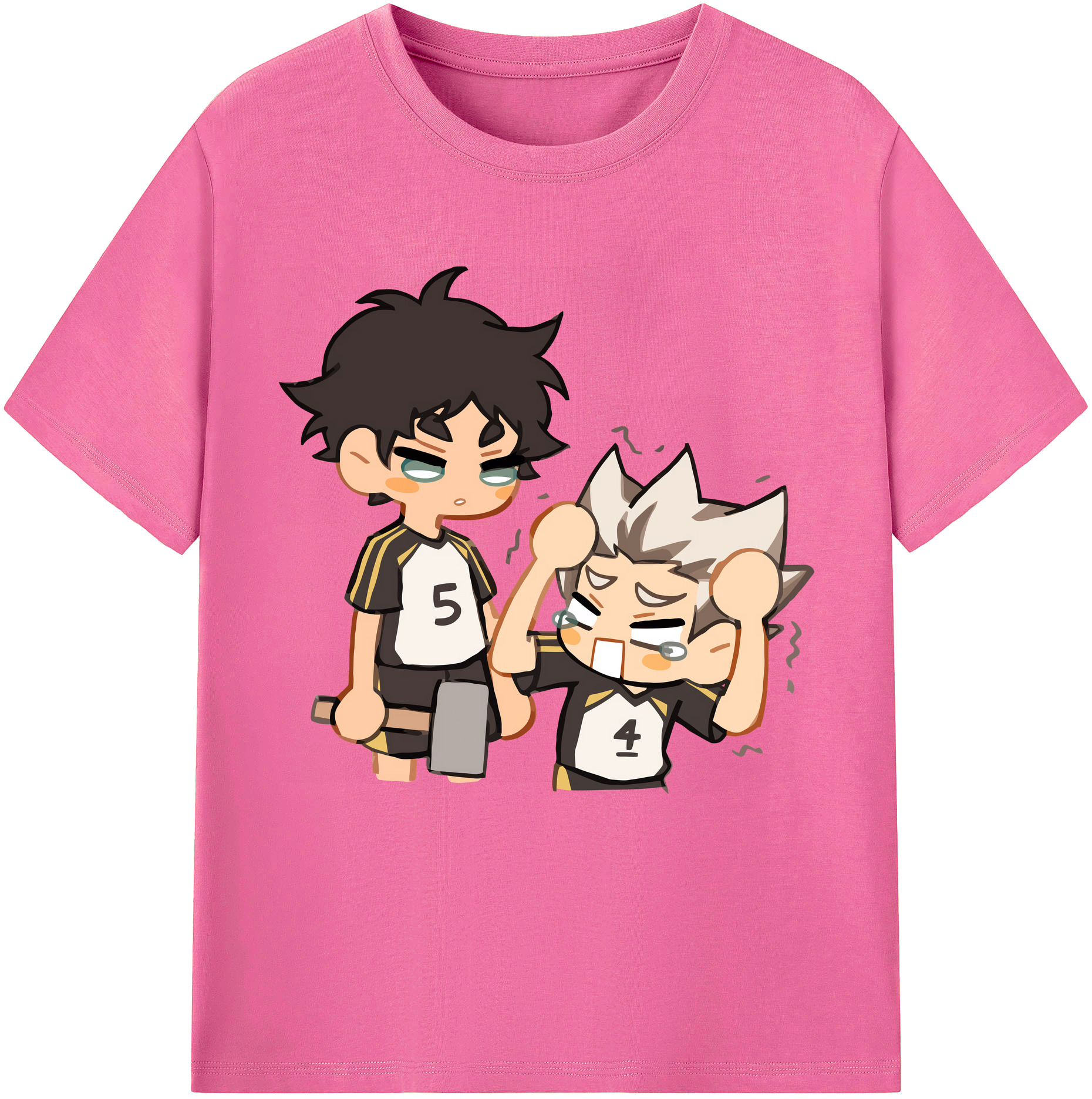 （画像用） ハイキュー!! Haikyu!! レディースカジュアルプリントTシャツ（綿100％）